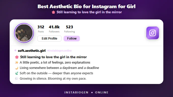 Aesthetic Bio for Instagram for Girl — Soft & Stylish Bios